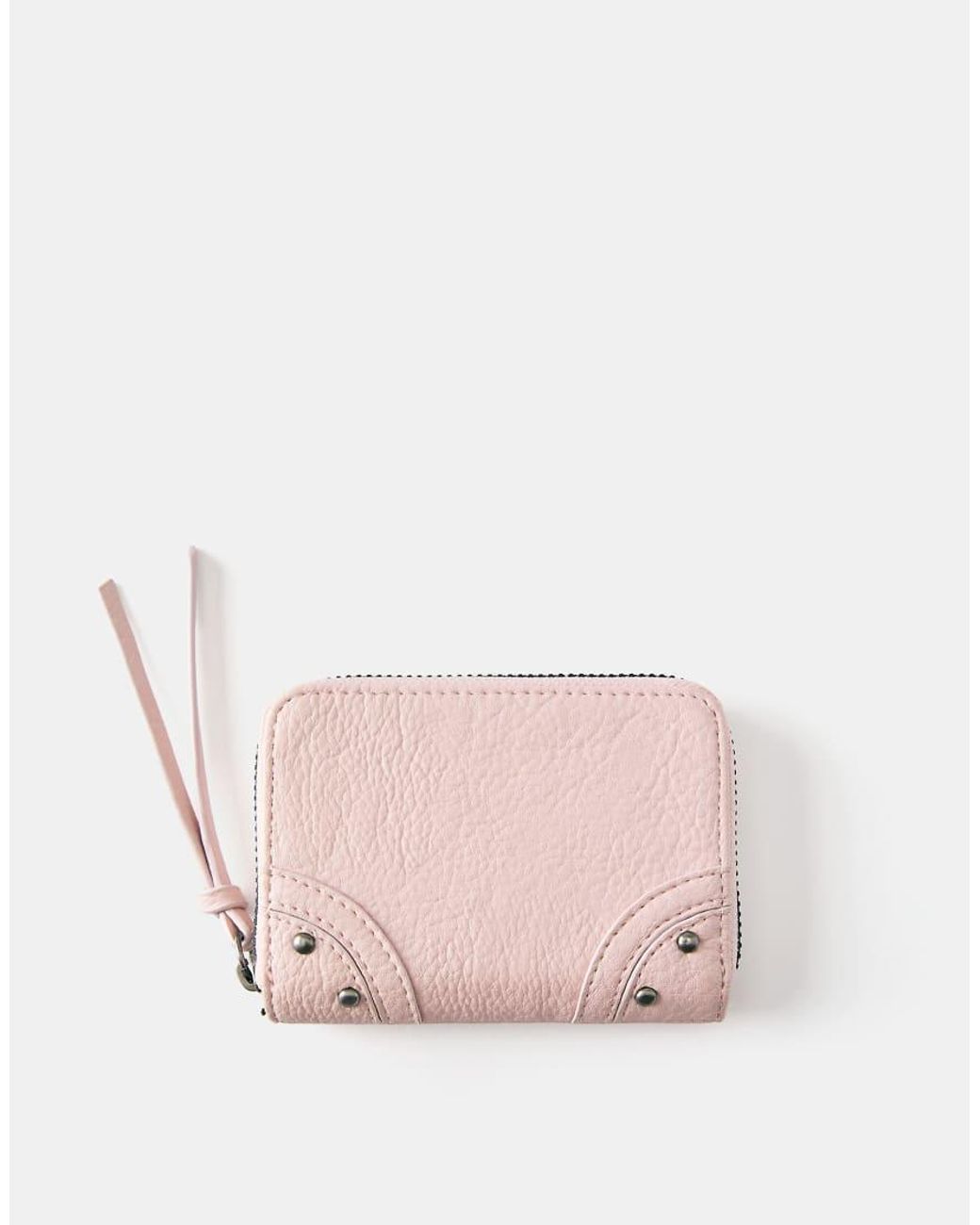 Pull&Bear Pink Studded Wallet