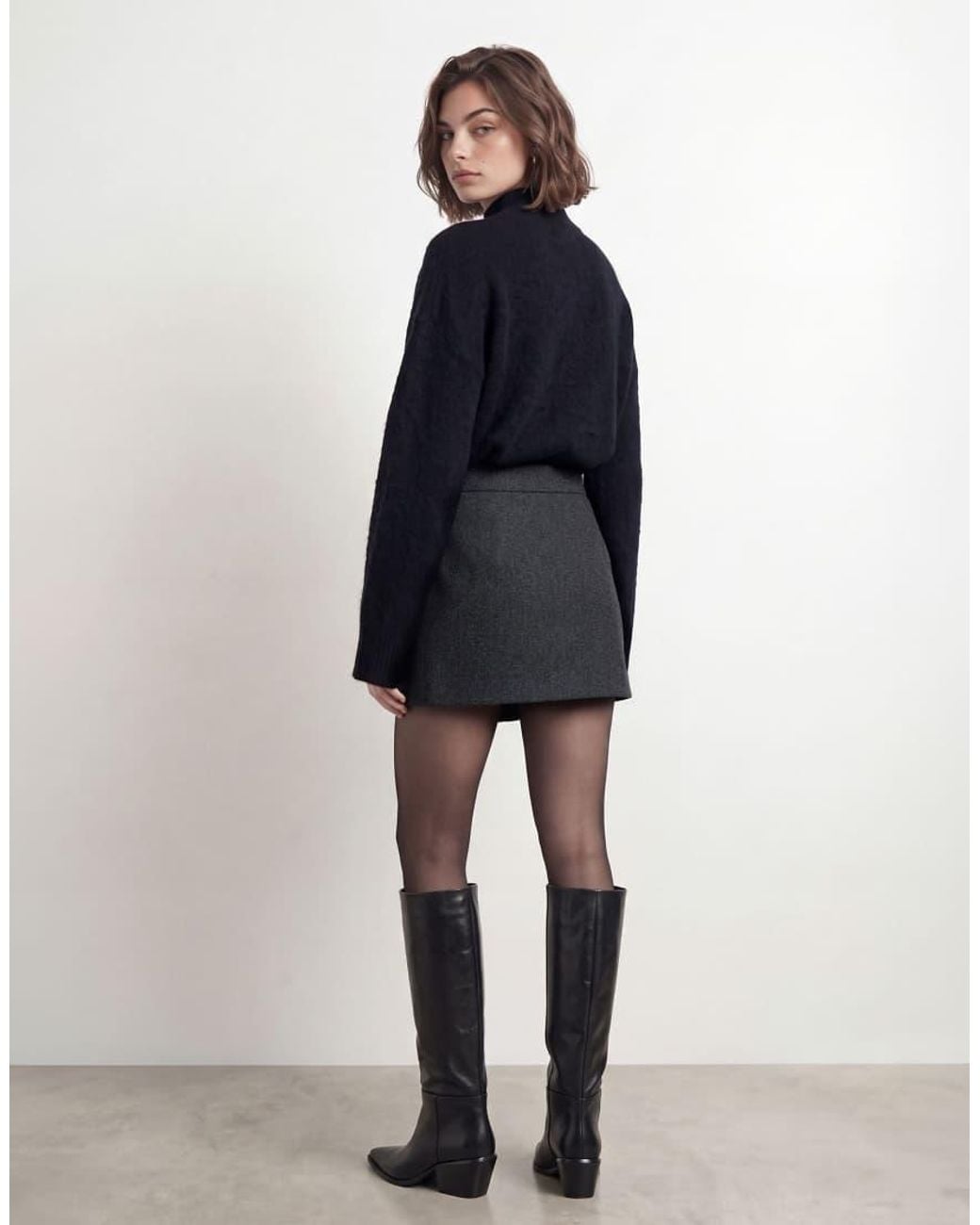 HYPEDROP Blue Wrap Skirt