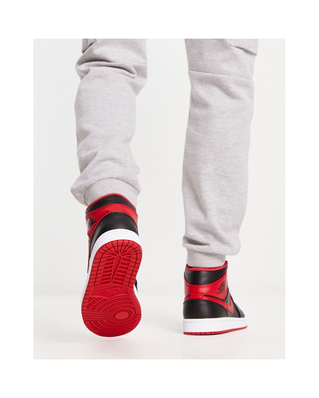 Nike alte top rosse e nere