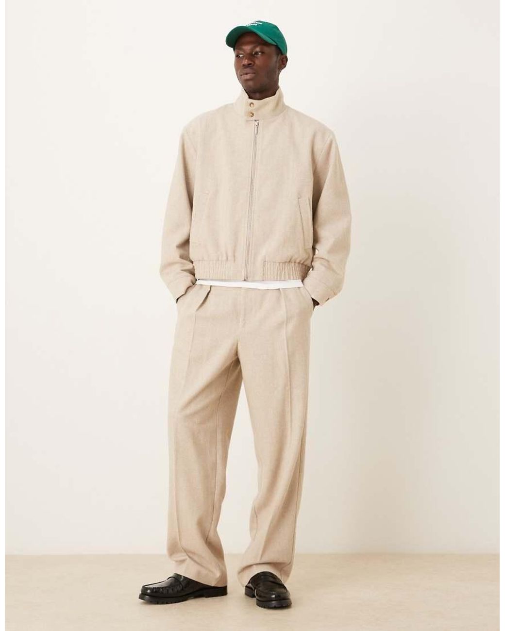 ASOS Natural Blouson Smart Co-ord Jacket for men