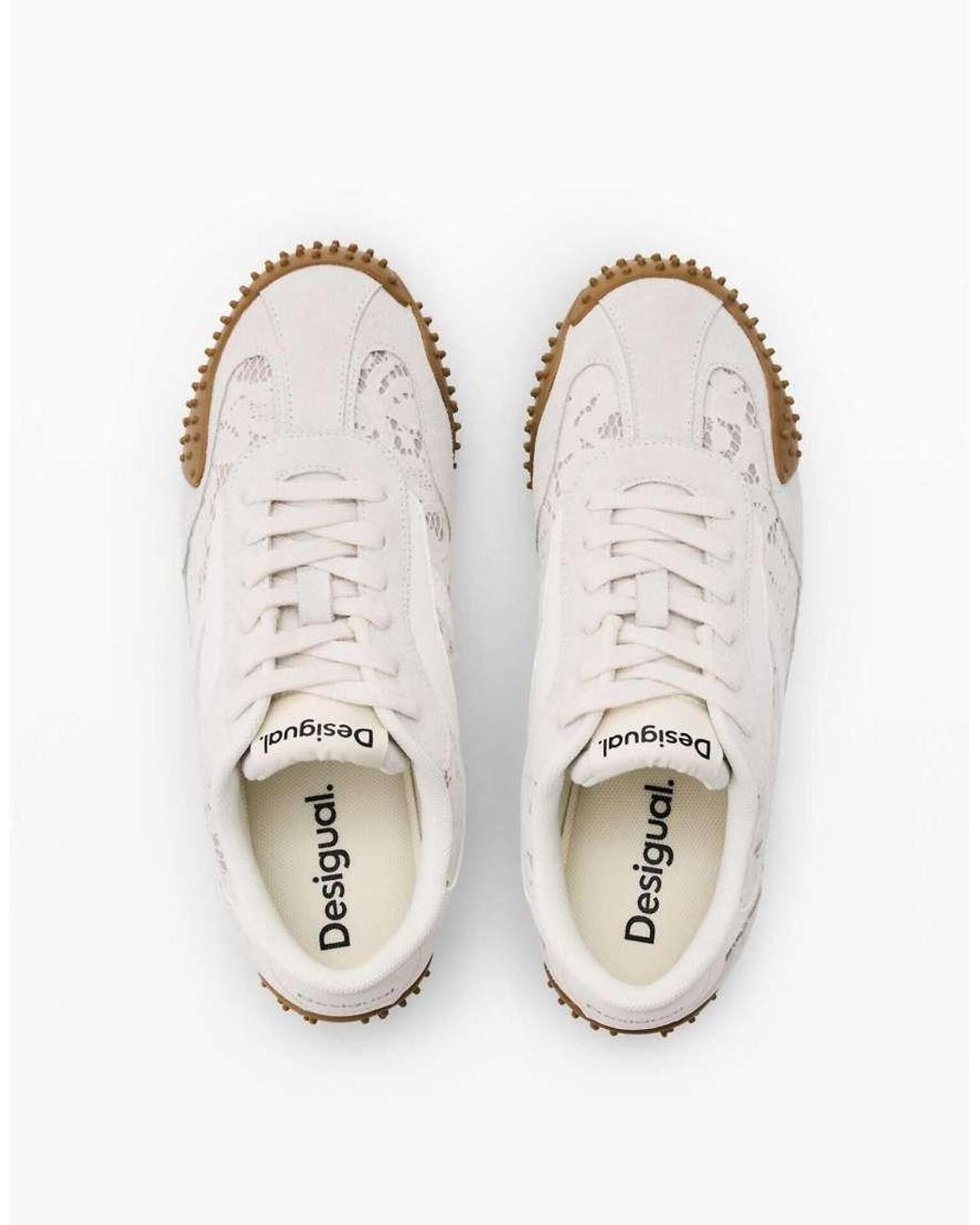 Desigual White Combined Sport Shoes