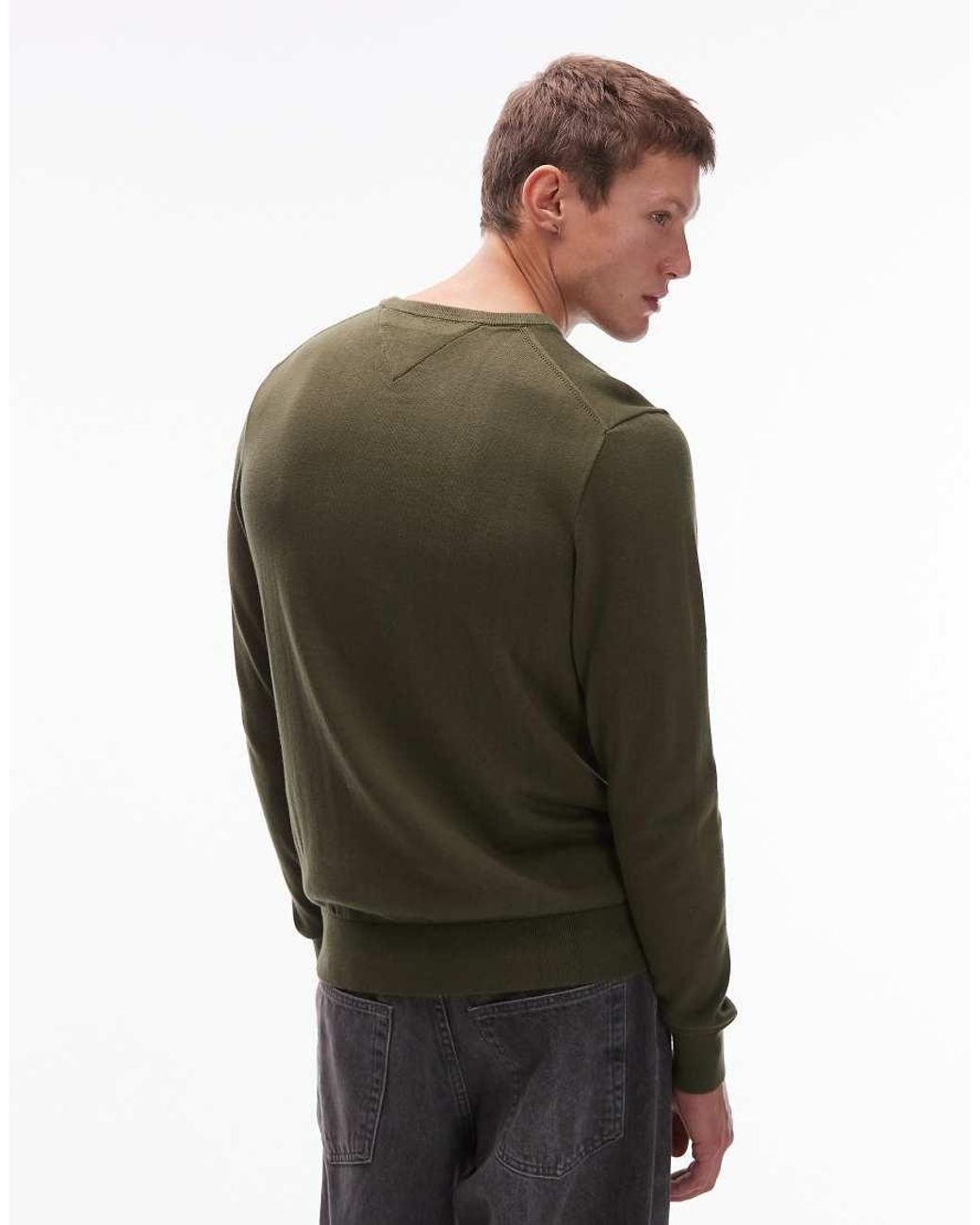 Tommy Hilfiger Gray Essential Cotton Jumper for men