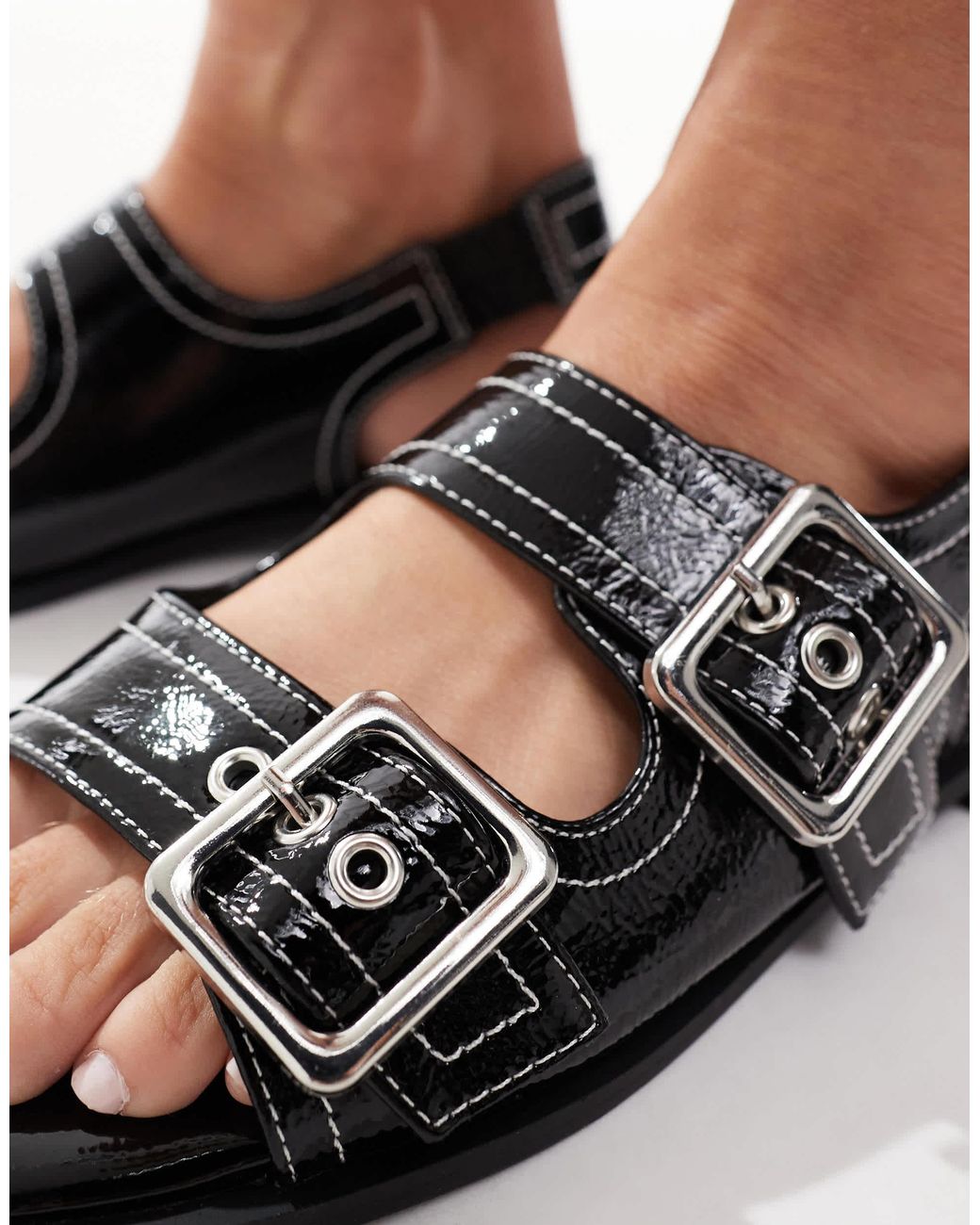 New Look Black – slingback-sandalen