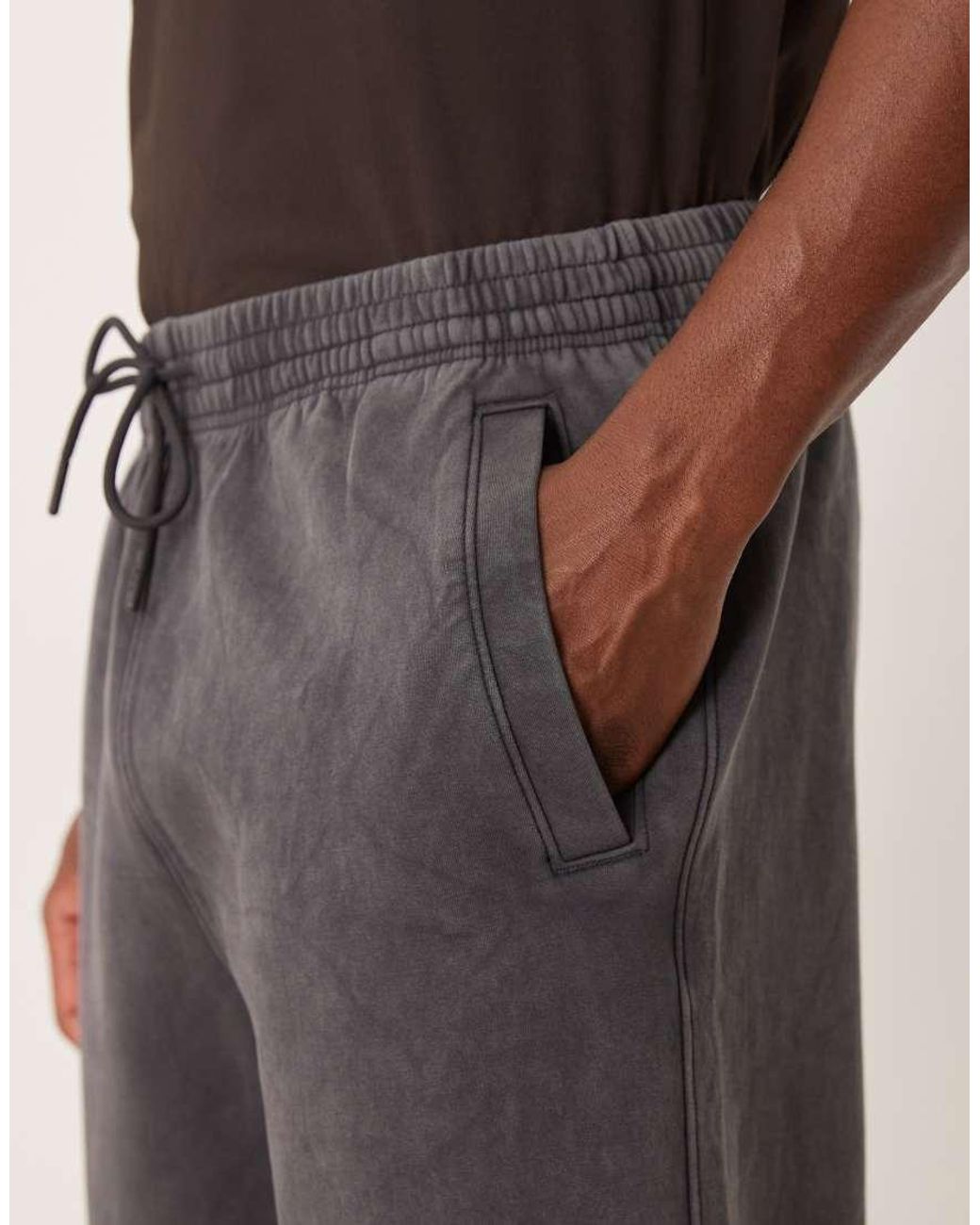 Abercrombie & Fitch Natural Ypb Fleece Cinch Hem joggers for men