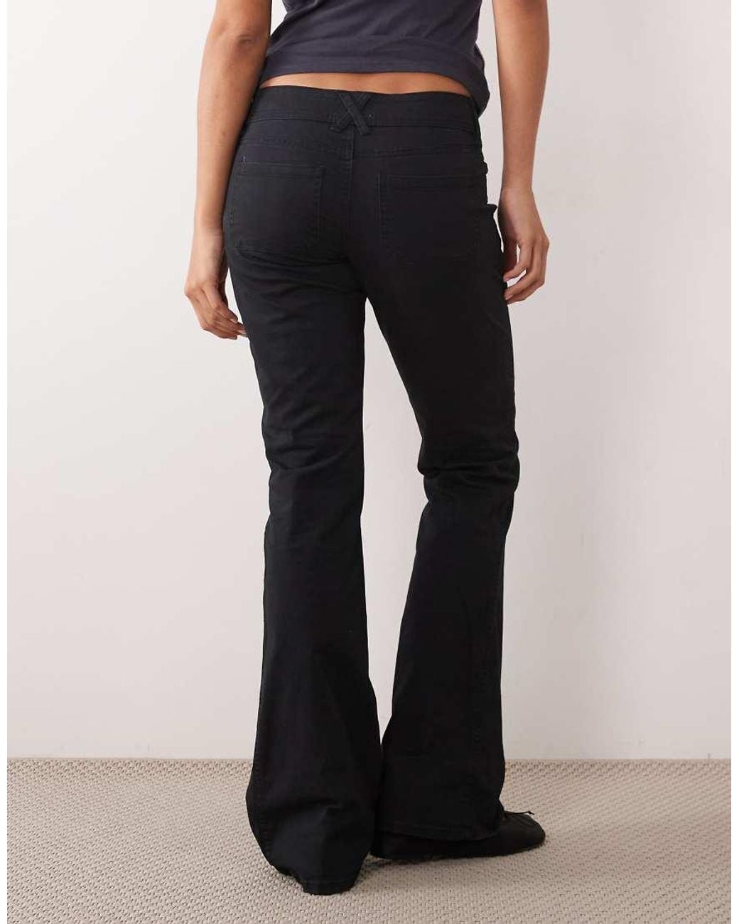 Cotton On Black Suki Low Rise Bootleg Pant