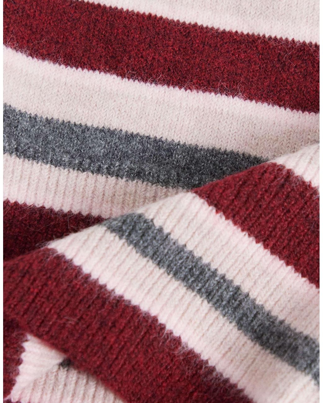 Collusion White Oversized Stripe Balaclava