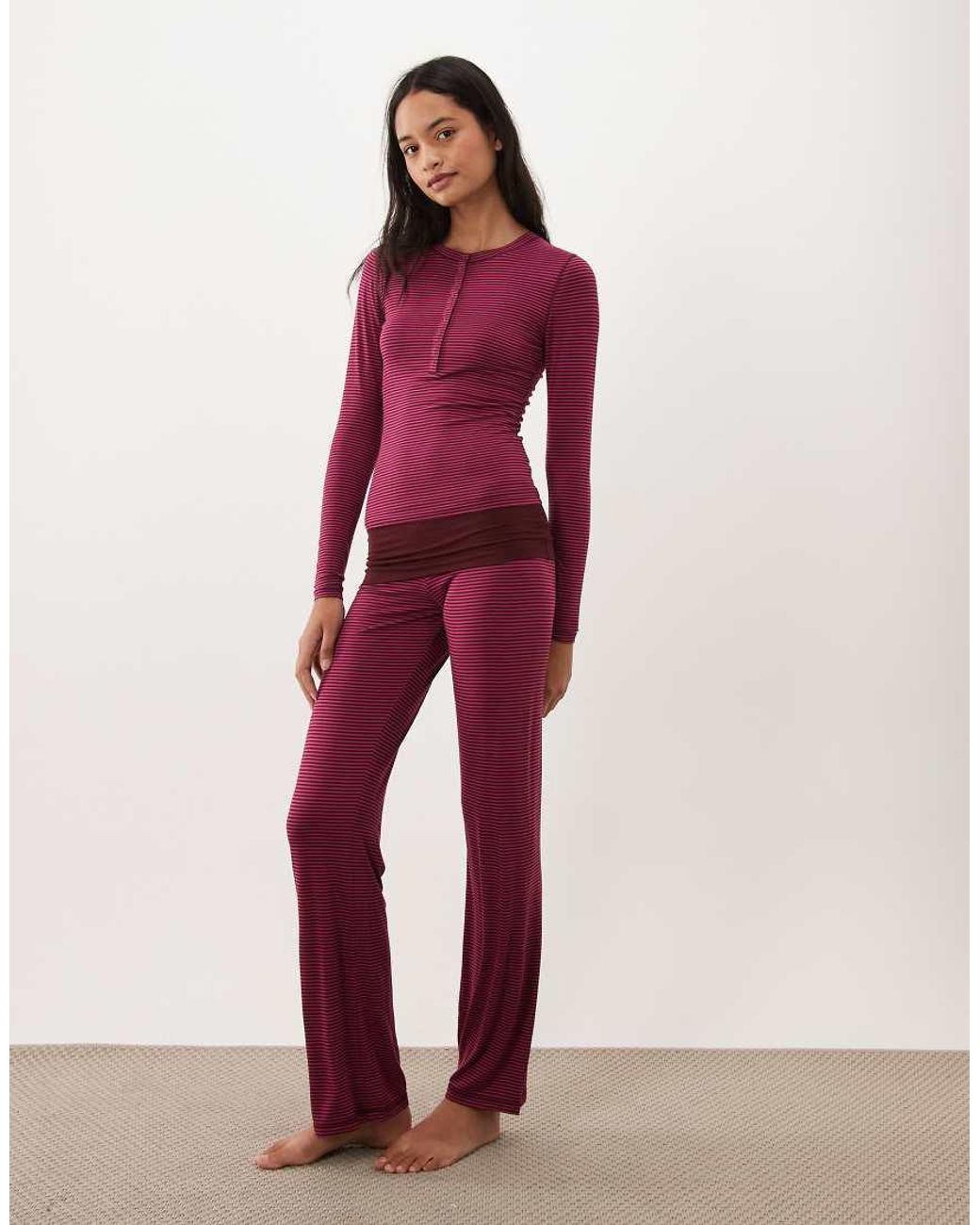 Cotton On Red Airy Soft Lounge Set