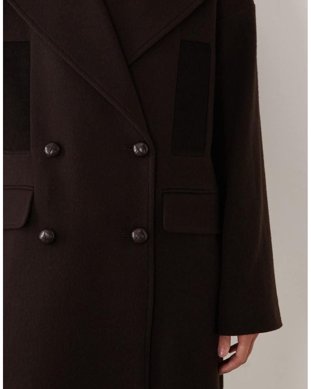 Barbour Black Vivian Wool Trench Coat