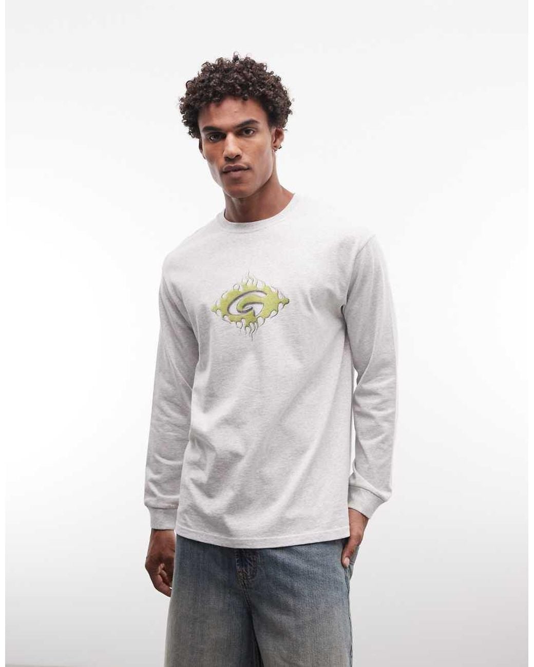 Gramicci White Graphic Print Long Sleeve T-Shirt for men