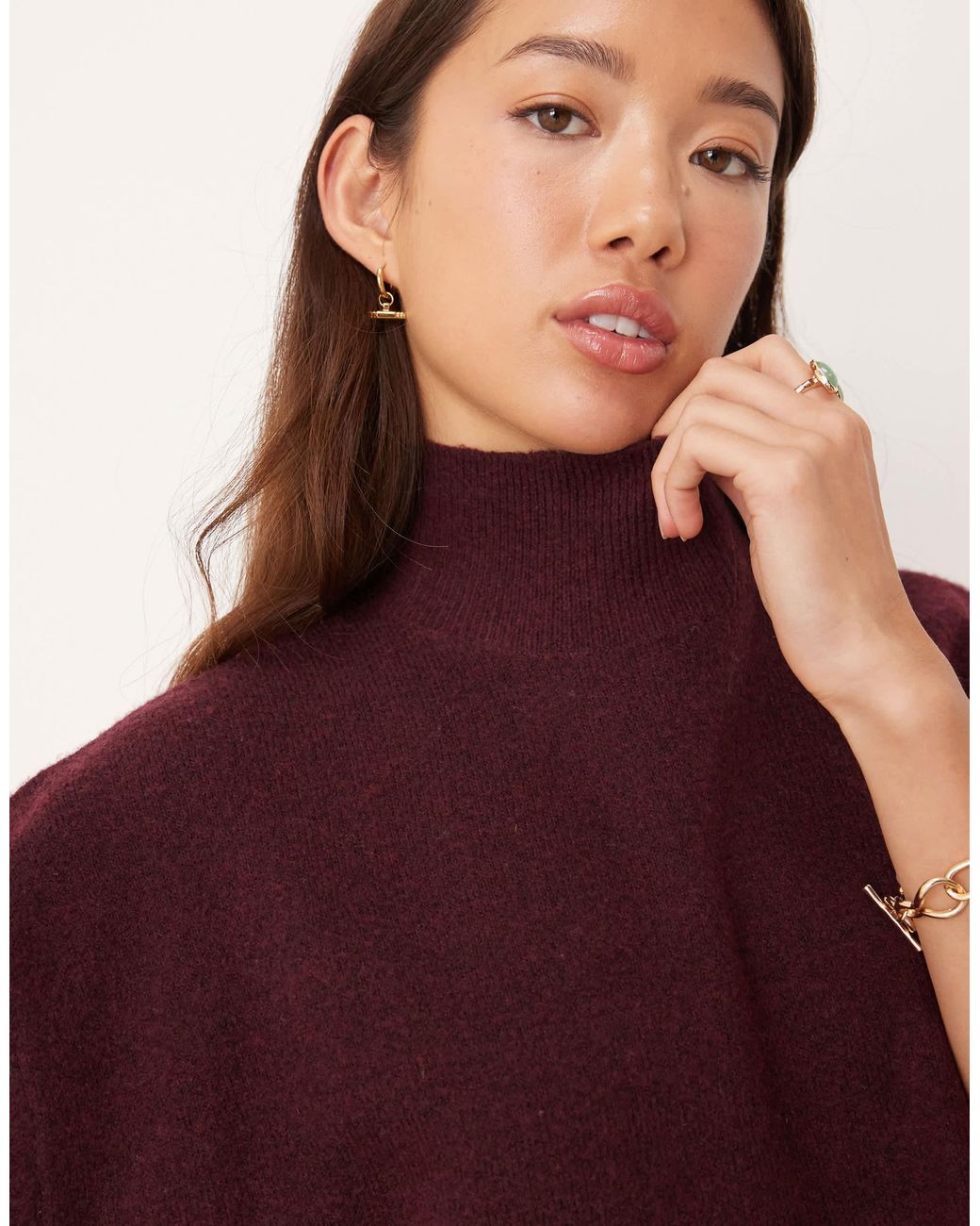 ASOS Purple – longline-pullover