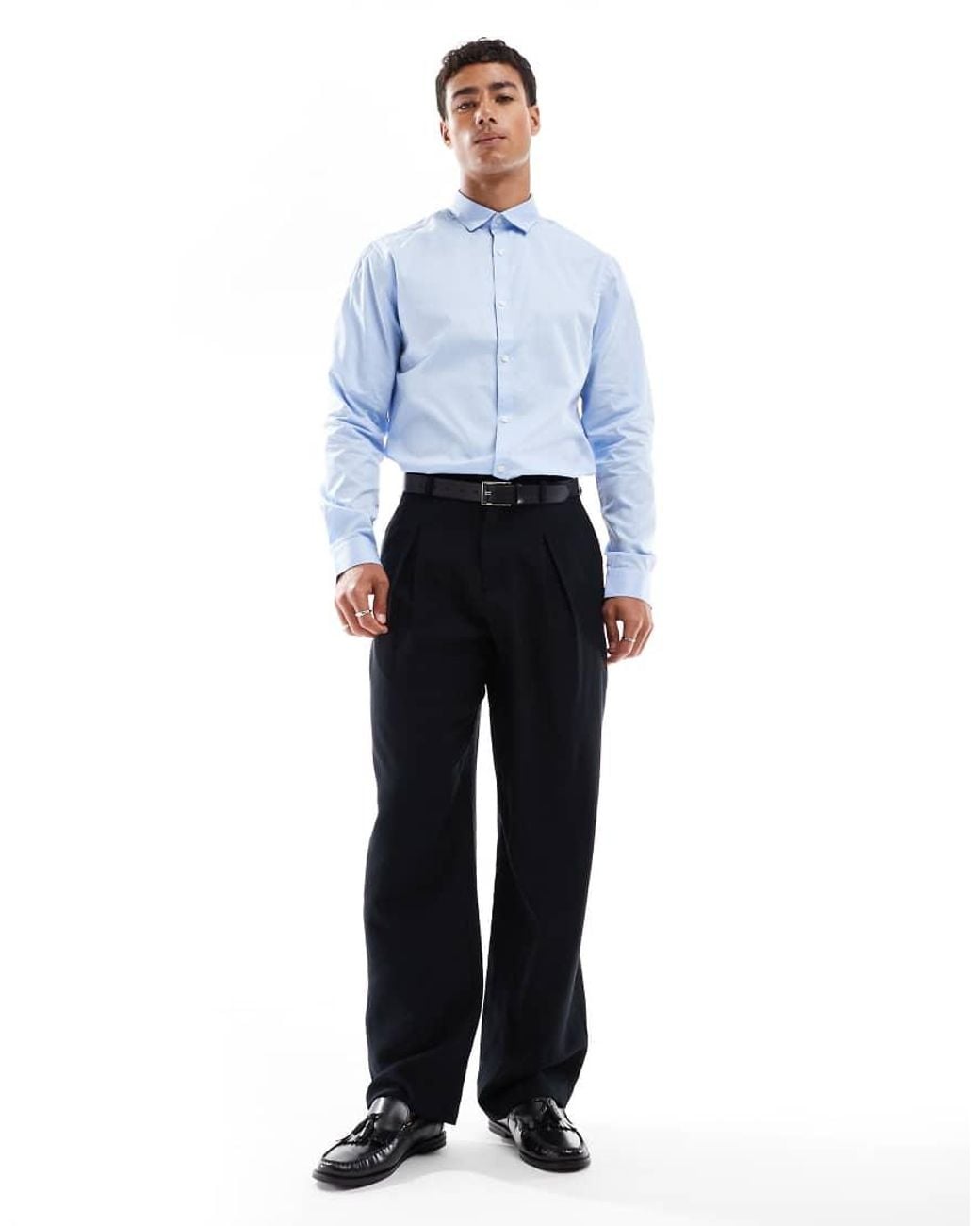 Jack & Jones Blue Slim Fit Shirt for men