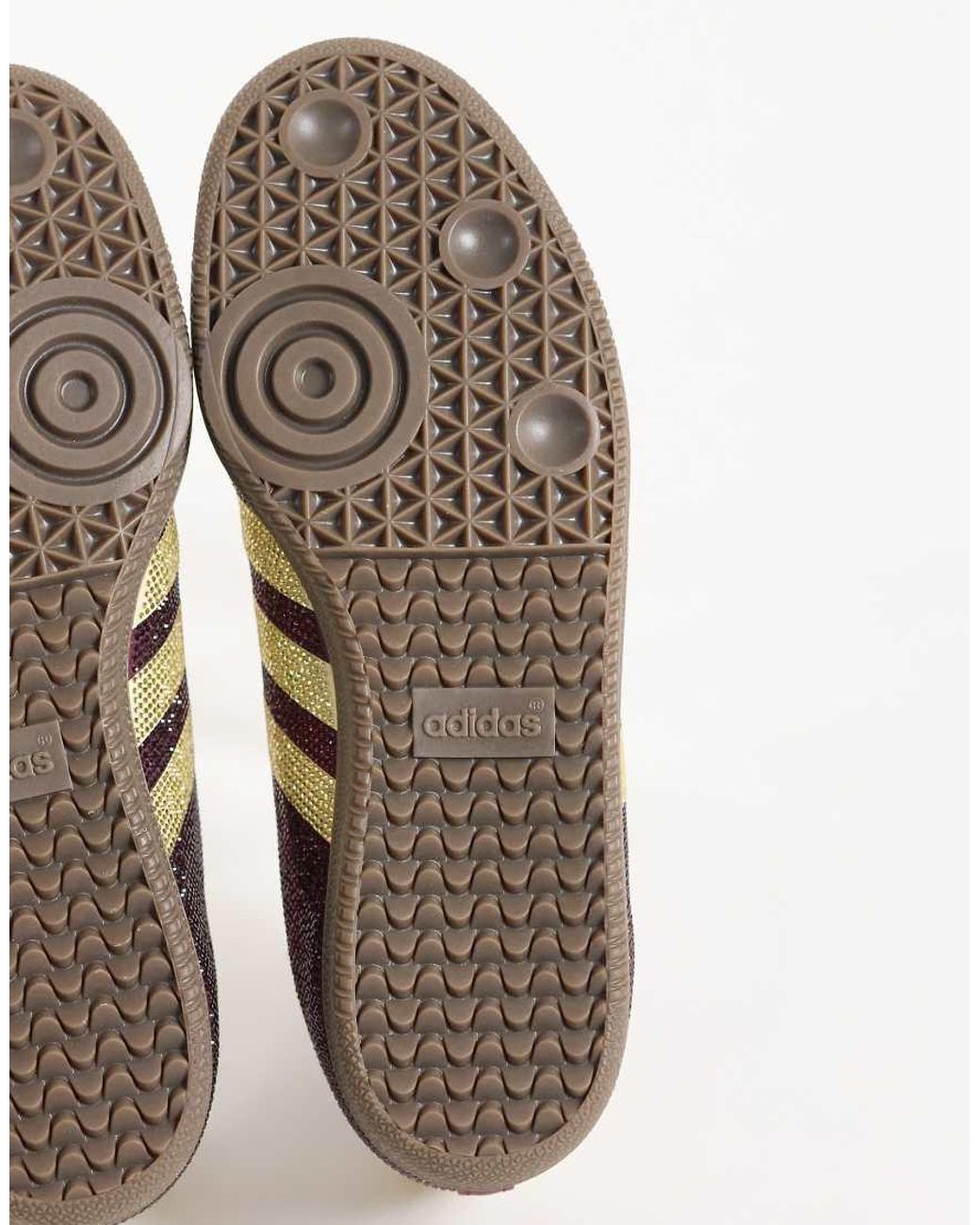 Adidas Originals Brown Samba Og Rhinestone Trainers