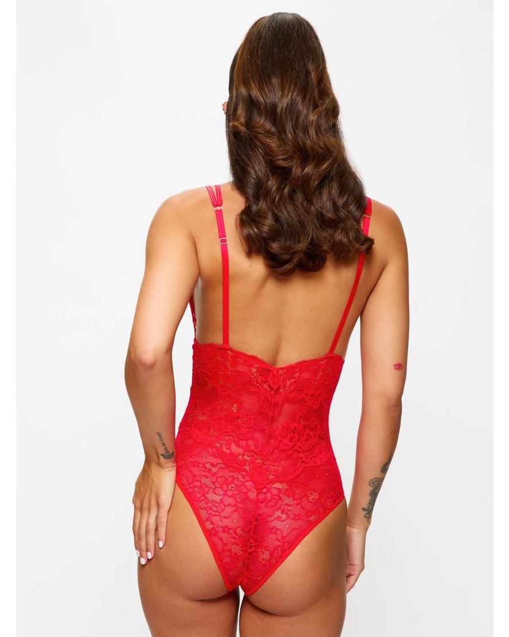 Ann Summers Red Diamond Heart Crotchless Body