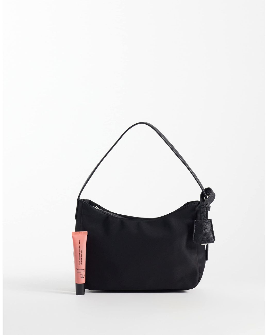 ASOS Blue Nylon Shoulder Bag With Detachable Key Charm