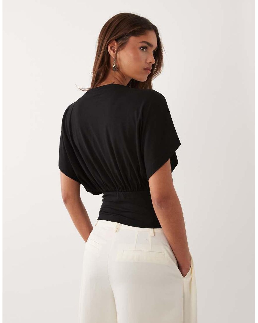 ASOS Black Multiway Button Top