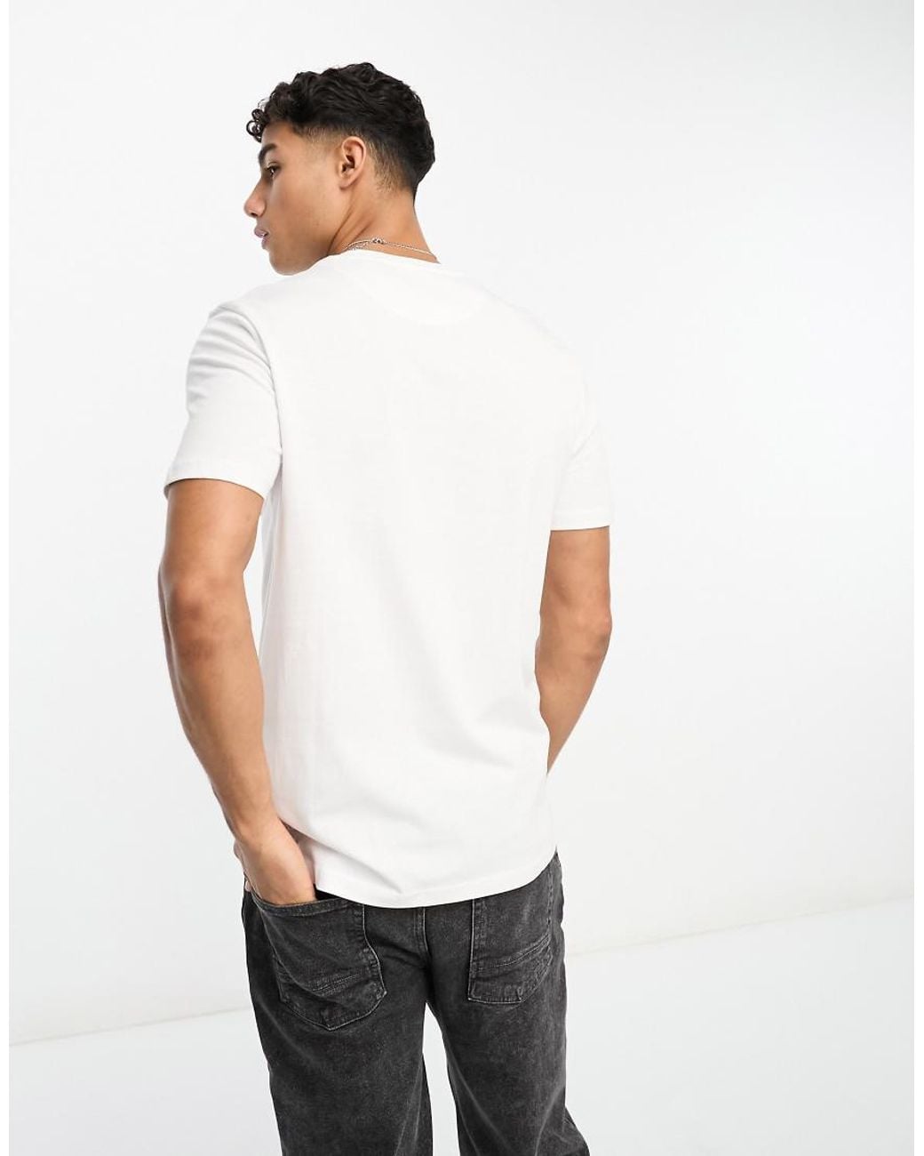 Lyle & Scott White Cotton Logo T-shirt for men