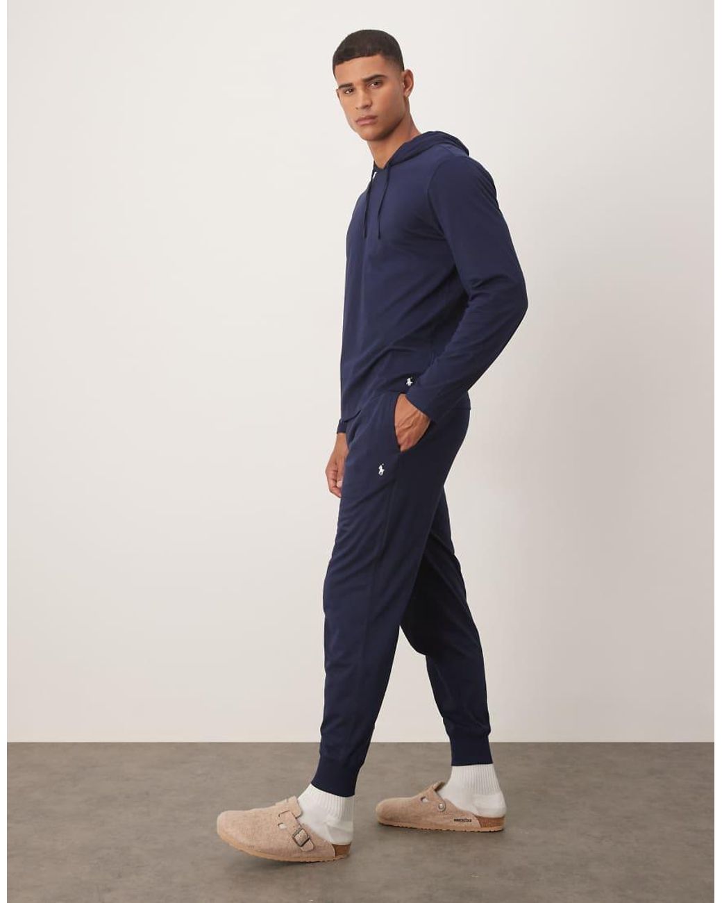 Polo Ralph Lauren Blue Icon Logo Co-Ord Cuffed Lounge Joggers for men
