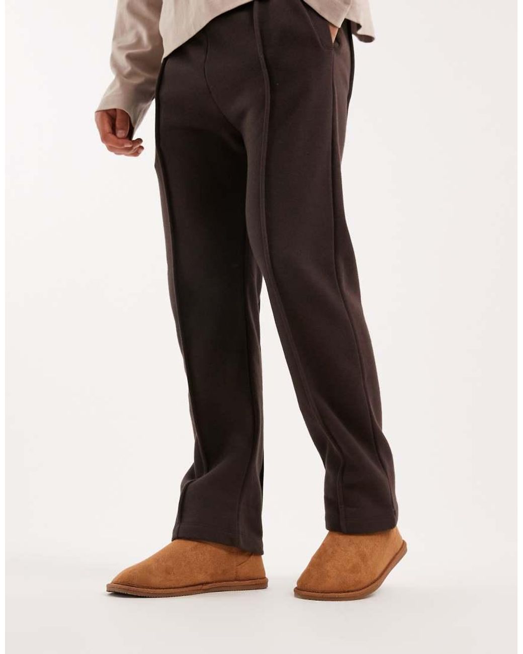 ASOS Brown Slipper Boots for men