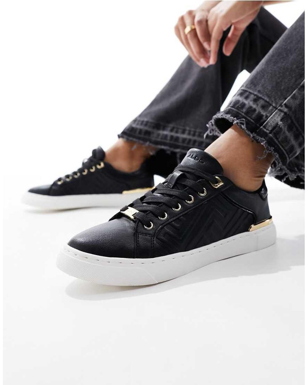 Zapatillas Aldo Zapatillas Mujer Urbanas Negras Zapatillas Negras