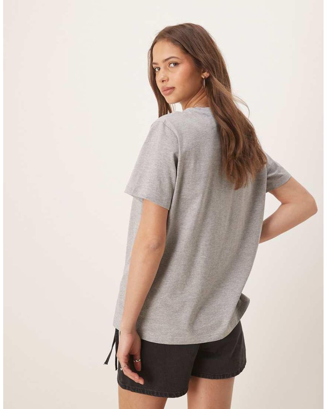 ASOS Gray Regular Fit Crew Neck T-Shirt