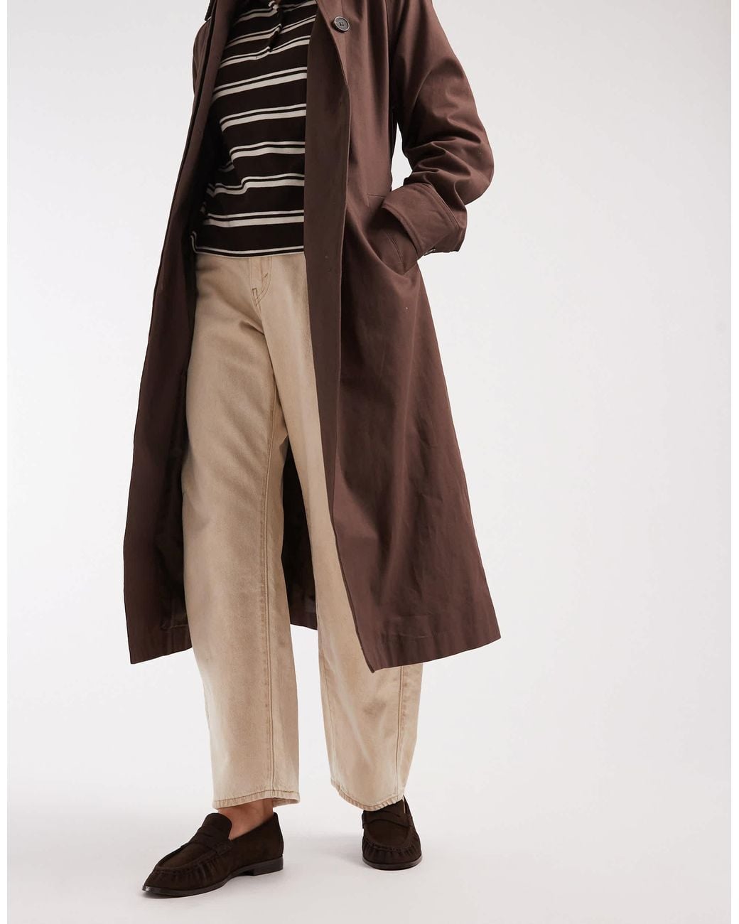 Schuh Brown Lewis Rouched Loafers