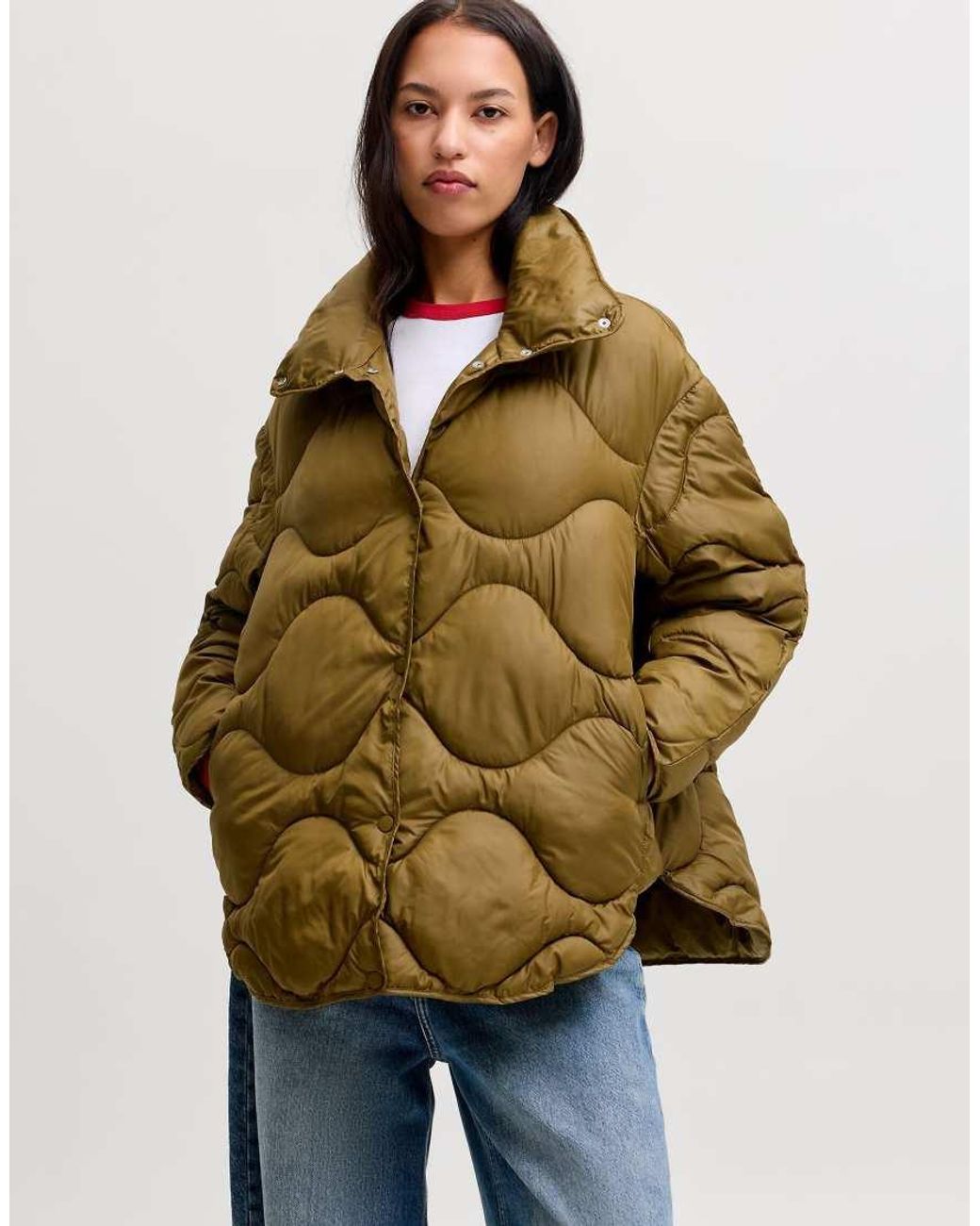 JJXX Natural Stella Lightweight Short Quilted Jacket