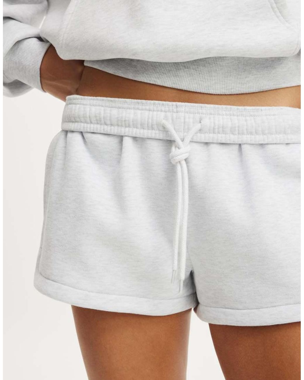 Cotton On White Plush Classic Mini Short