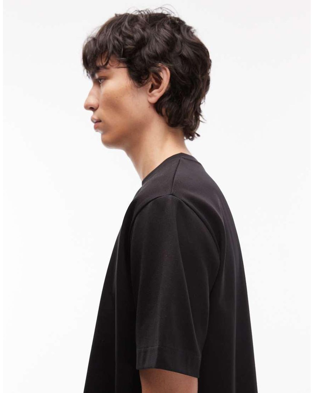 ARKET Blue Heavyweight Interlock Jersey Oversized T-shirt for men