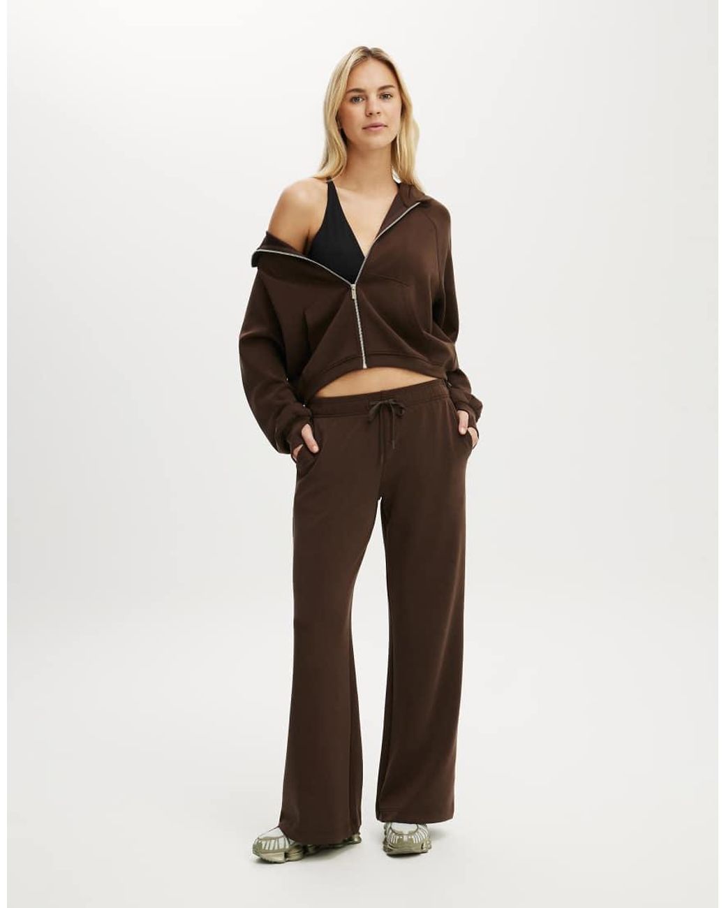 Cotton On Brown Ultimate Soft Wide Leg Pant