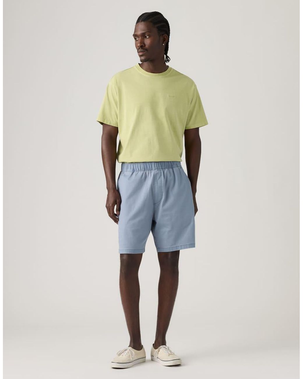 Levi's Blue Boxer Cotton Linen Shorts for men