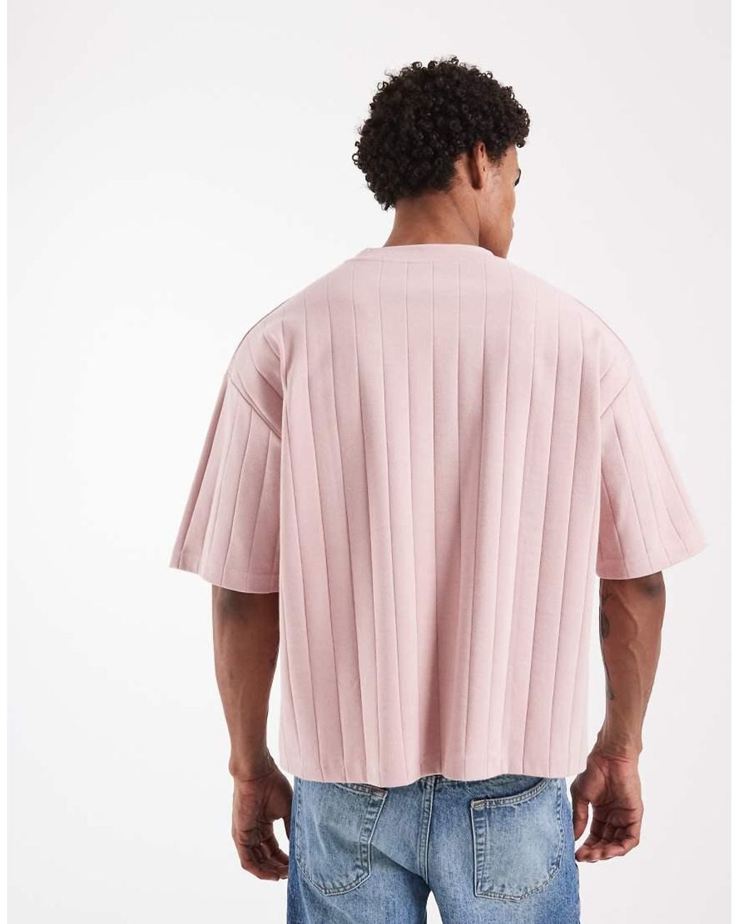 ASOS Red Boxy Oversized T-shirt for men