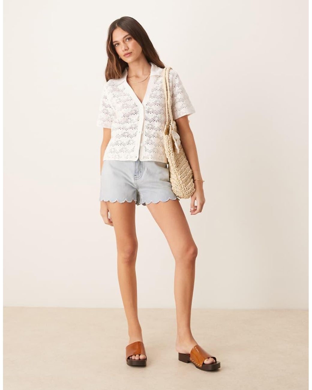 Abercrombie & Fitch Natural Relaxed Textured Polo Shirt