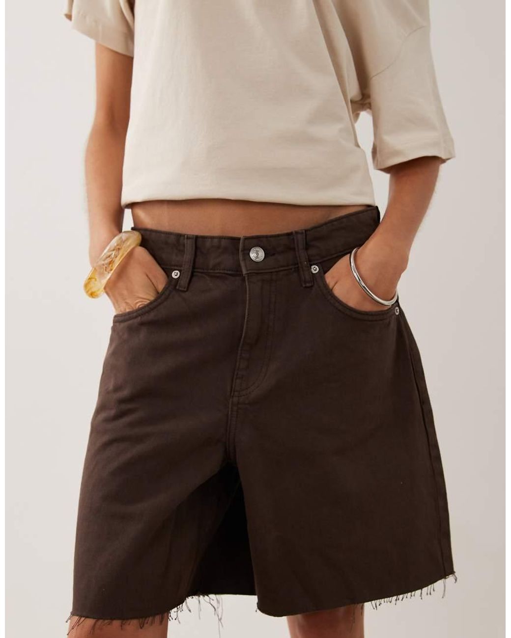 Mango Natural 100% Cotton Denim Short