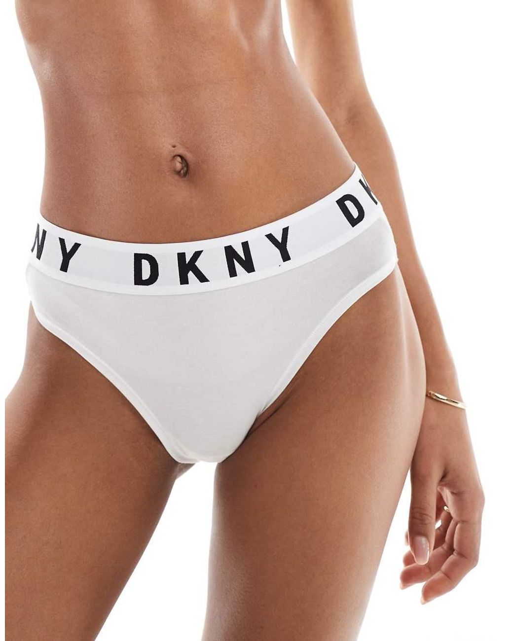 DKNY White Bikini Brief