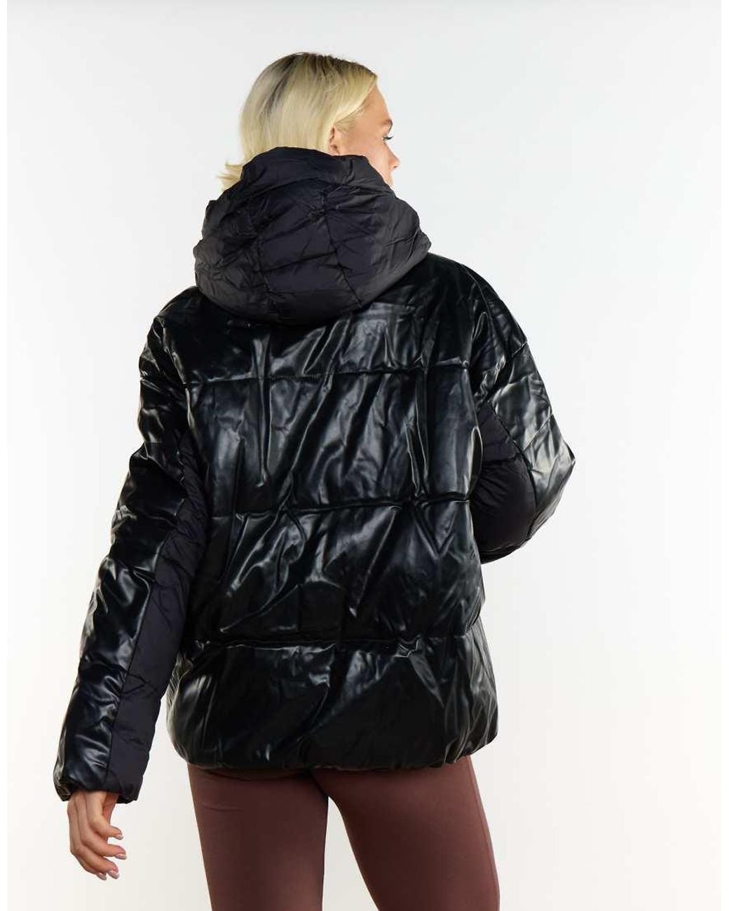 agon® Blue Hooded Puffer Jacket