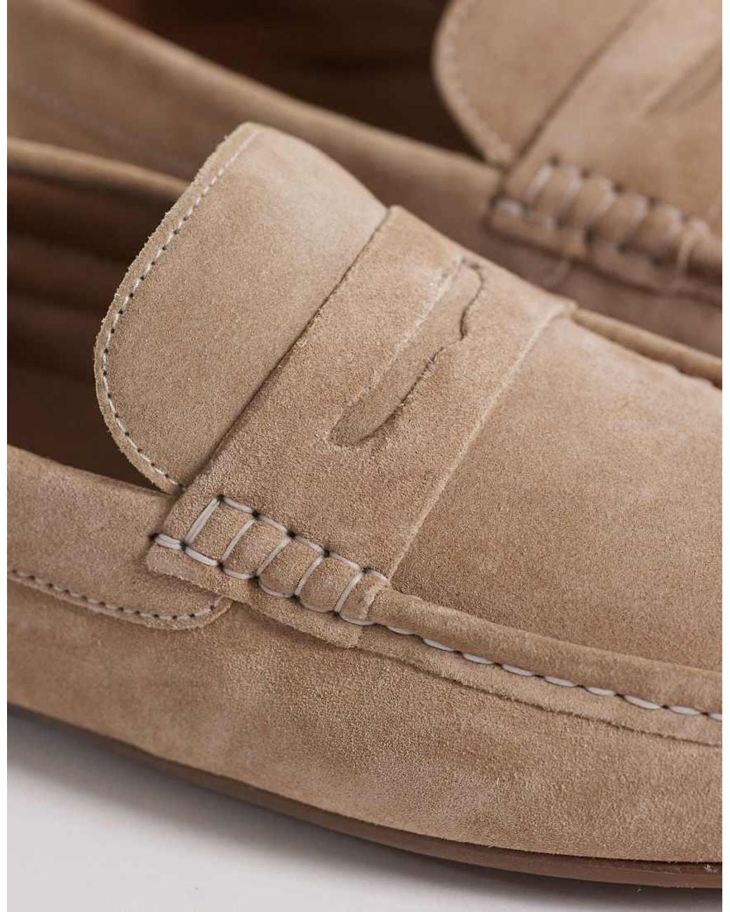 ASOS Natural Penny Driver Loafer for men