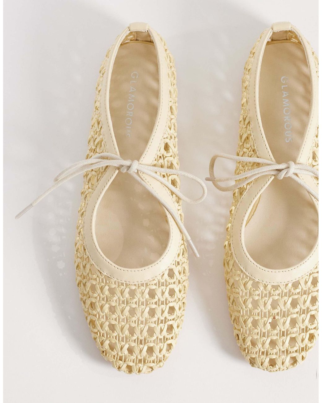 Glamorous Natural – gewebte ballerinas