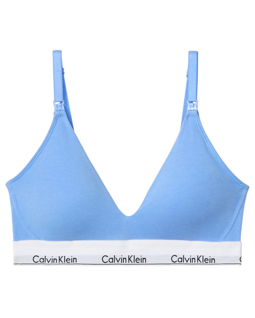 Calvin Klein Blue Icon Cotton Modal Lightly Lined Maternity Bra