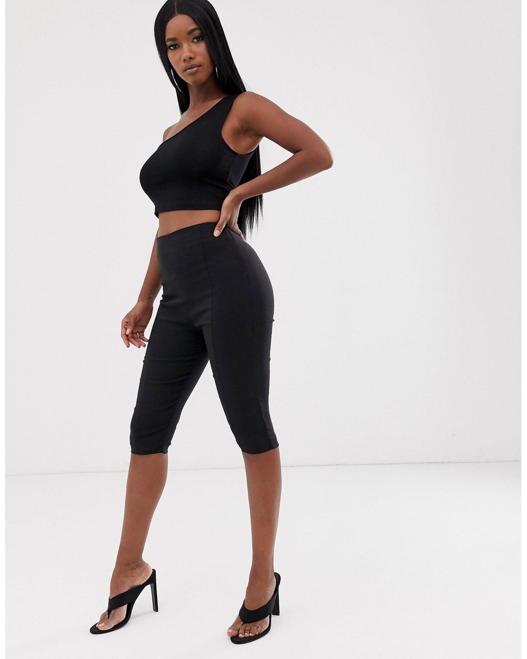 ASOS Synthetic Sculpt Me Pedal Pushers 