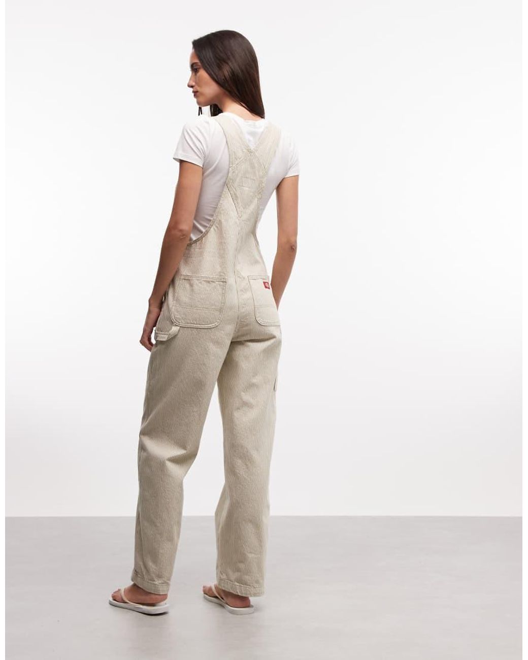 Dickies Natural Hickory Striped Dungarees