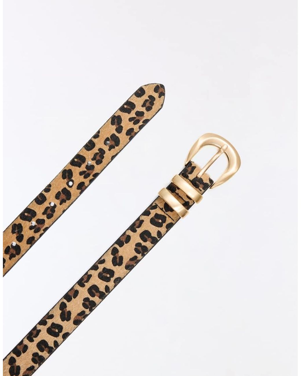 Bershka Blue Animal Print Buckle Belt
