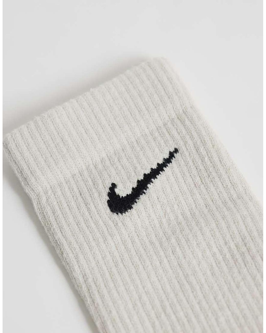 Nike White Everyday Elevate 3 Pack Crew Socks for men