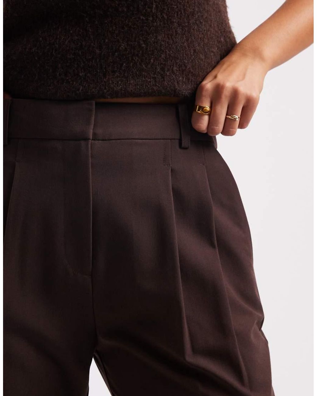 ASOS Black Tailored Relaxed Flare Trousers