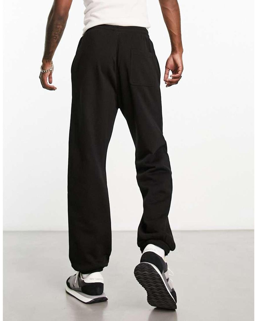 Weekday Black Standard Joggers for men