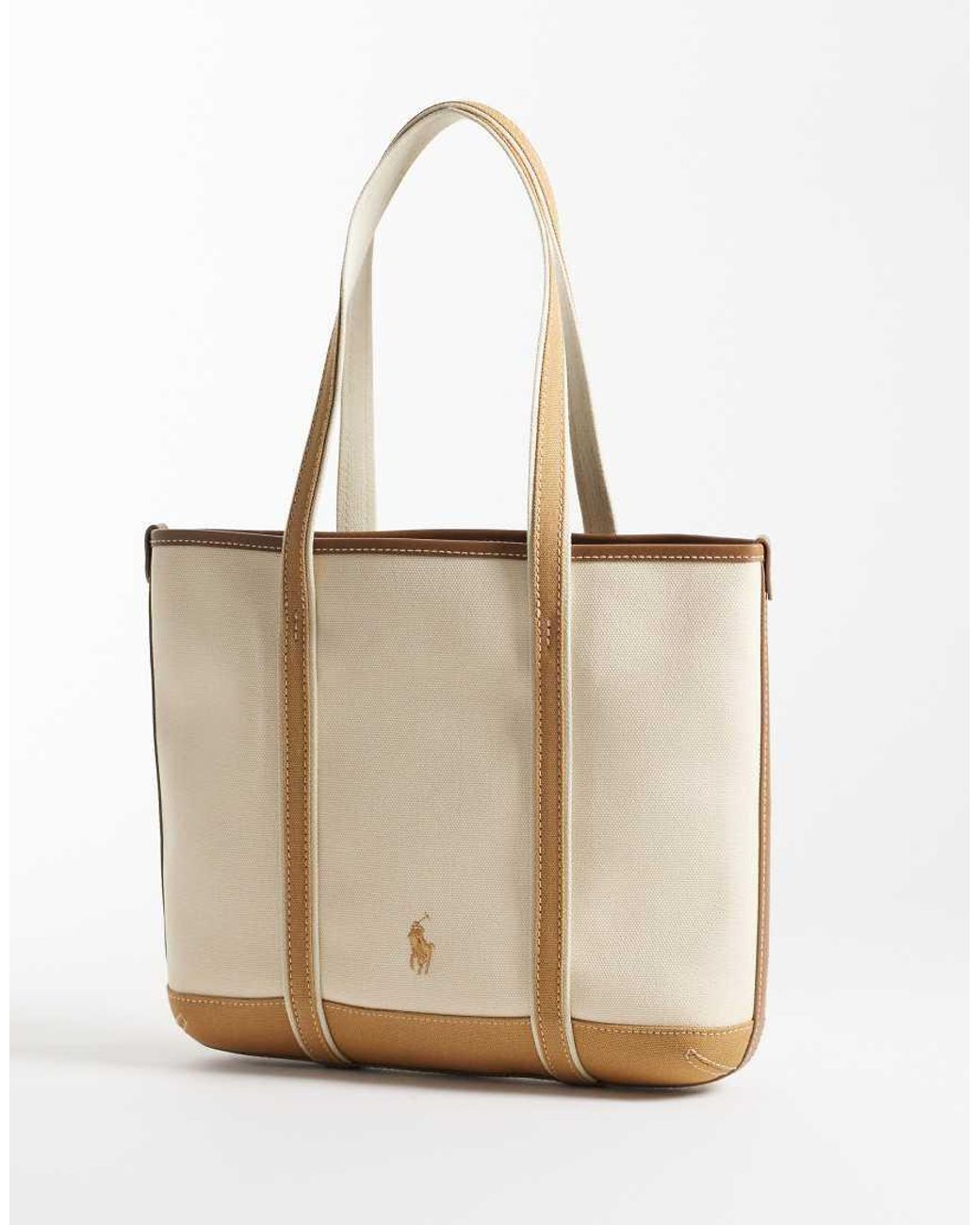 Polo Ralph Lauren Natural Bear Print Small Tote Bag