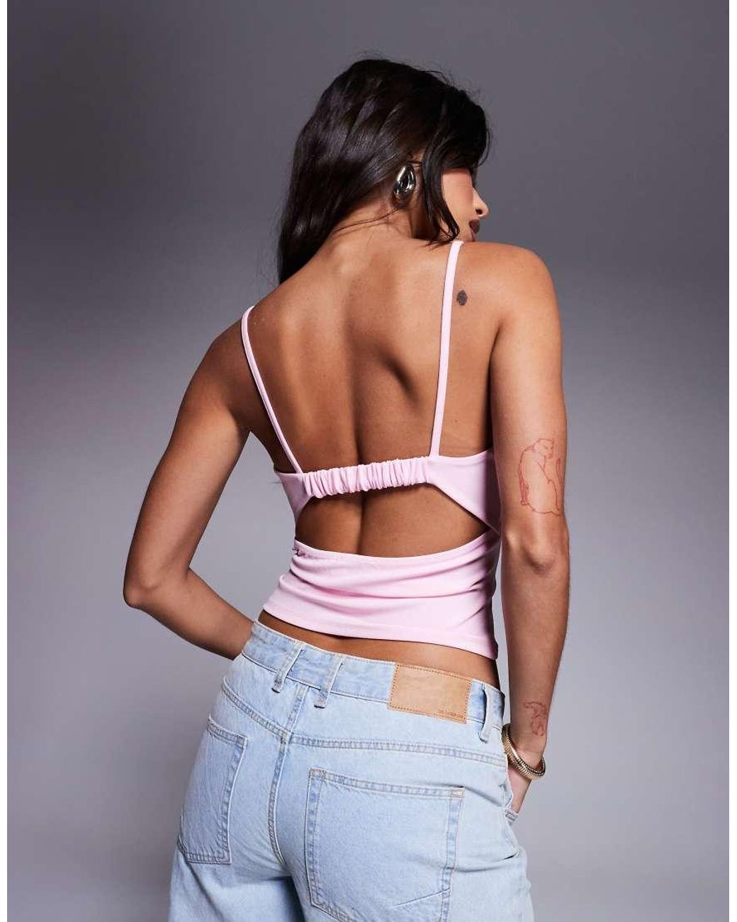 ASOS Pink Bust Cup Cami Top