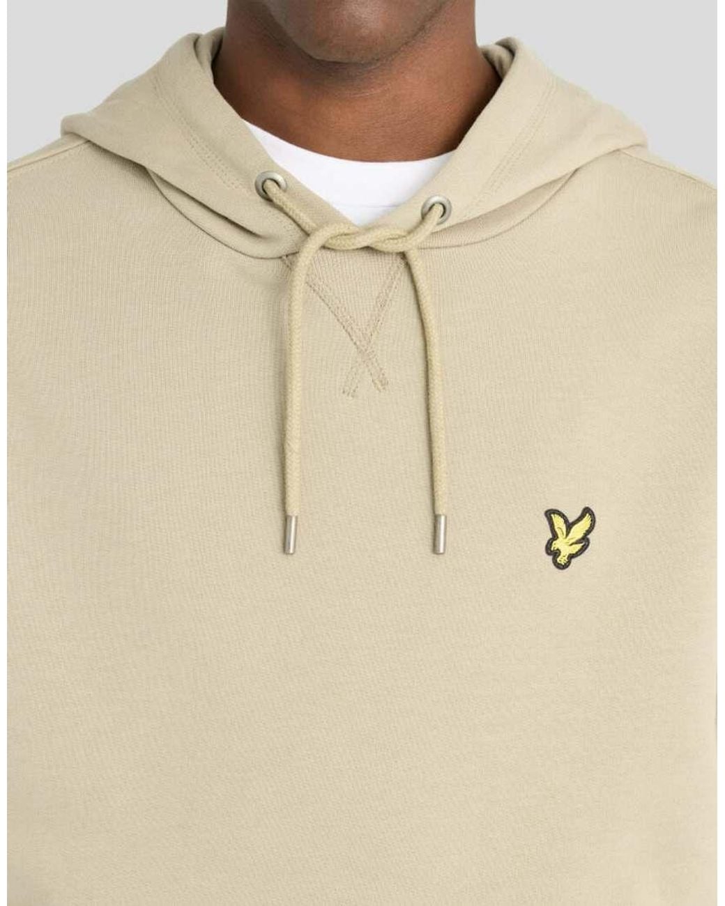 Lyle & Scott Natural Mid Layers Heavyweight Loopback Pullover Hoodie for men
