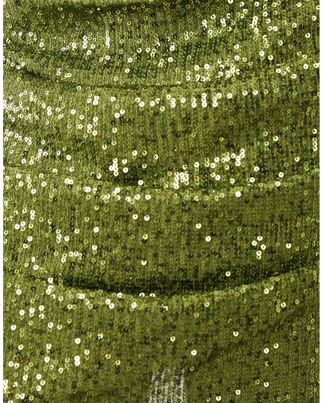 Mini-jupe drapée à sequins ASOS en coloris Green