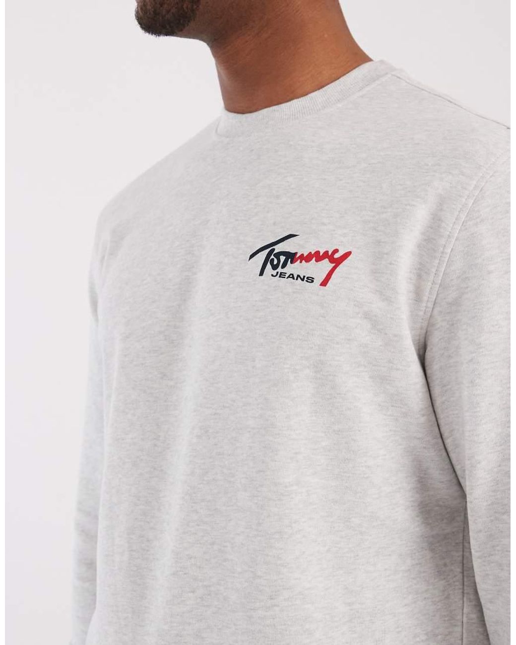 Tommy Hilfiger White Sign Logo Sweatshirt for men