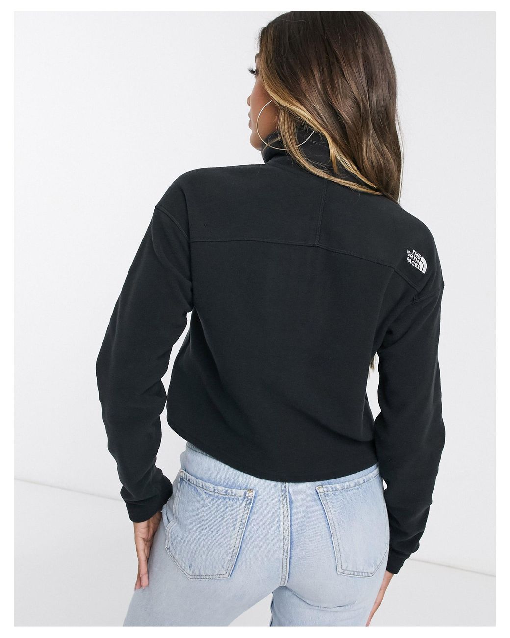 north face 100 glacier quarter zip fleece